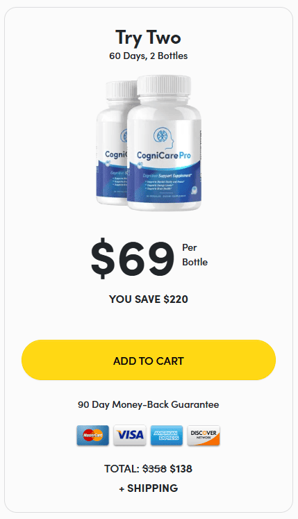 cognicare pro 2 bottles price